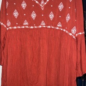 Torrid boho top orange 2x
